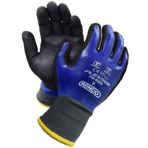 Flexsor Full Coat Sandy Nitrile Palm Coat Glove Large 12x6